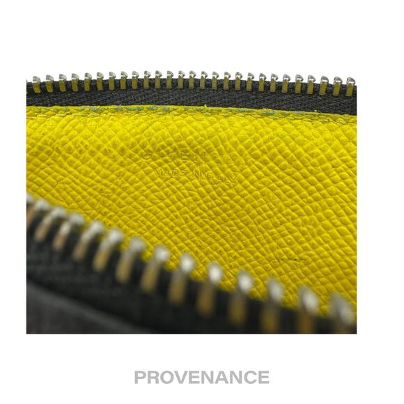 🔴 Givenchy Vertical Card Holder Wallet - Black Yellow - Picture 10 of 11
